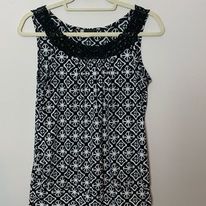 Carole little medium black and white sleeveless